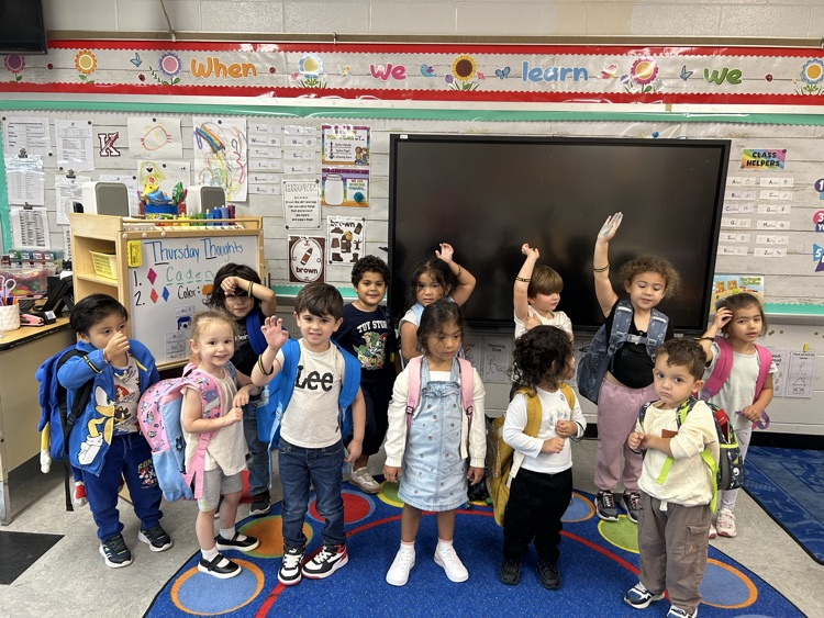 Our class with our bracelets on!