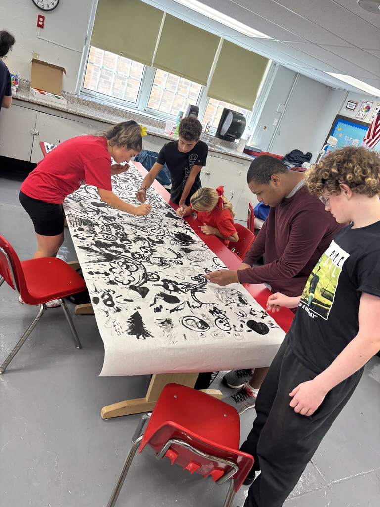 “Our students participated in Sumi Ink Club—a collaborative art project where everyone adds brushstrokes to a shared paper. The focus is on creativity, connection, and the joy of making something together.”