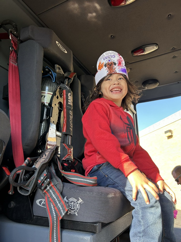 Fire trucks on your birthday!