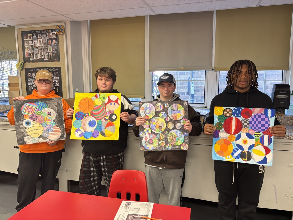 Art 1 Circle Projects are complete! Great Job Everyone