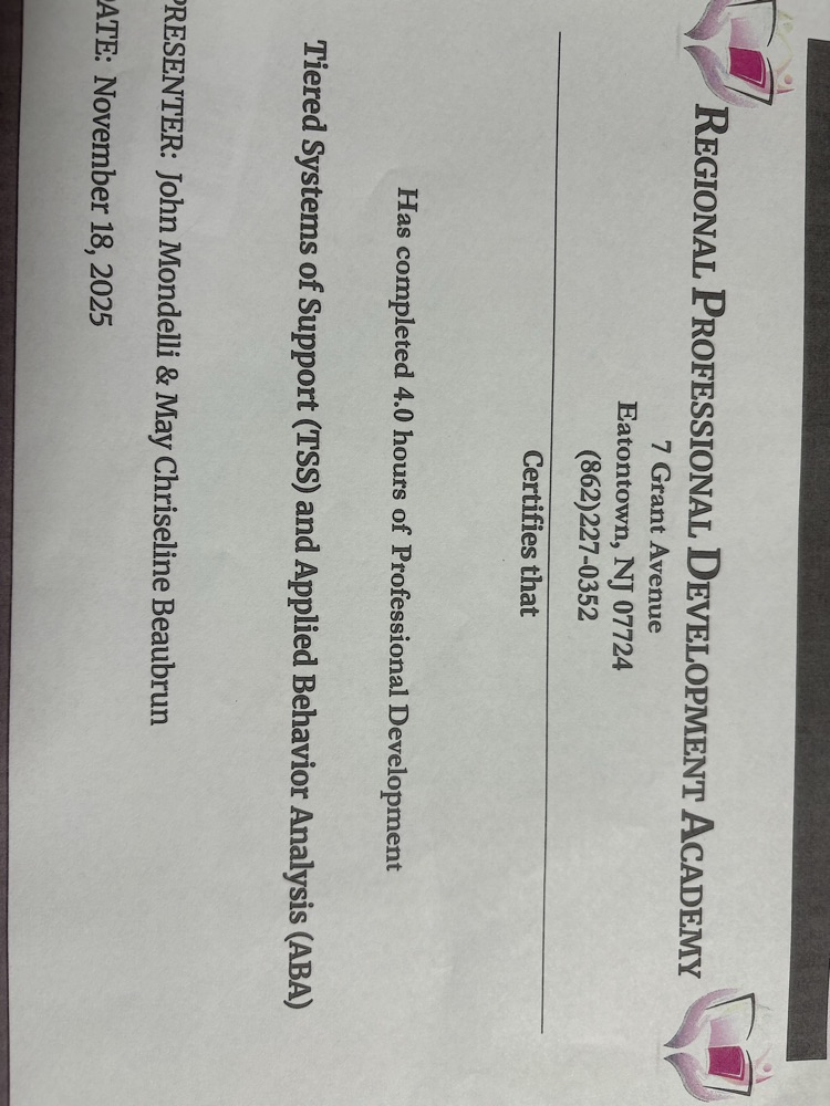 thank you RPDA for a great professional development day