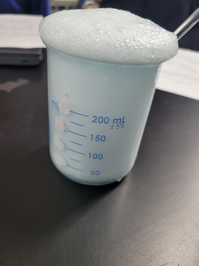 pH testing with 7th graders: equal parts learning and excitement.