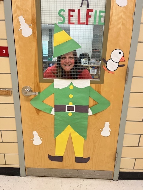 Person taking a selfie as an elf.