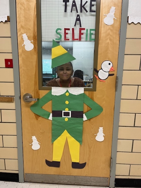 Person taking a selfie as an elf.