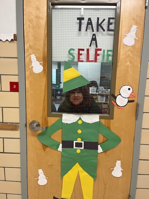 Person taking a selfie as an elf.