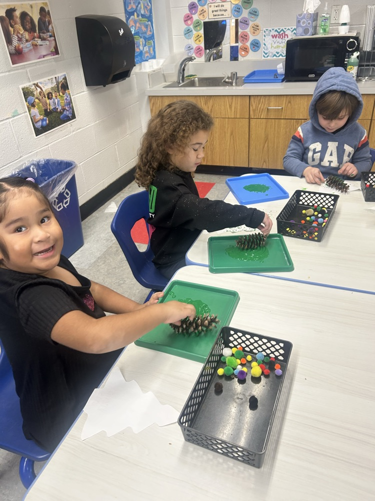 Making Christmas Trees!