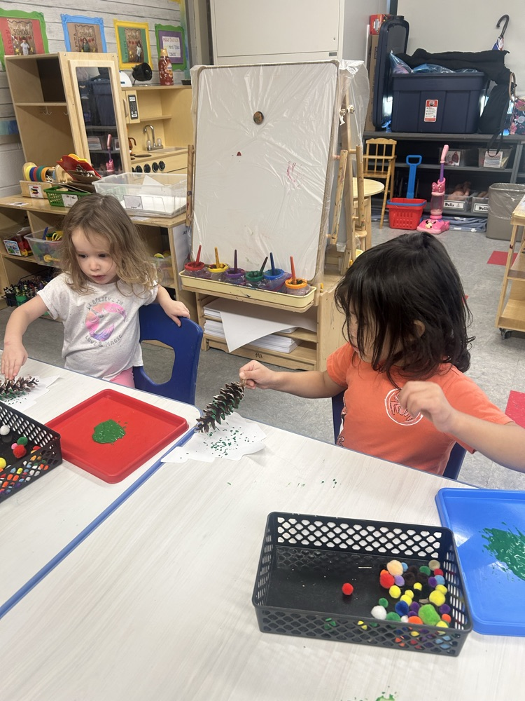 Making Christmas Trees!