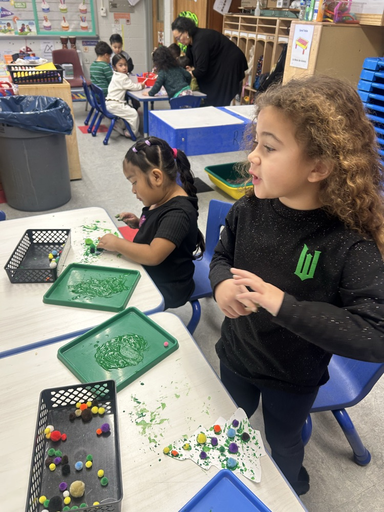 Making Christmas Trees!