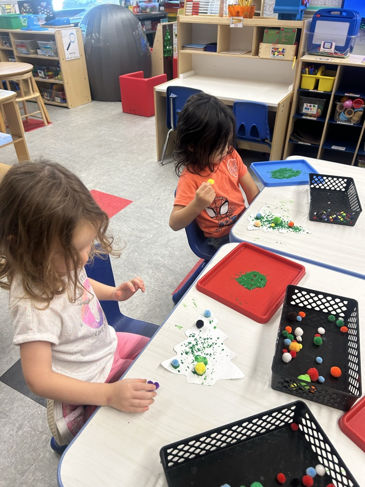 Making Christmas Trees!