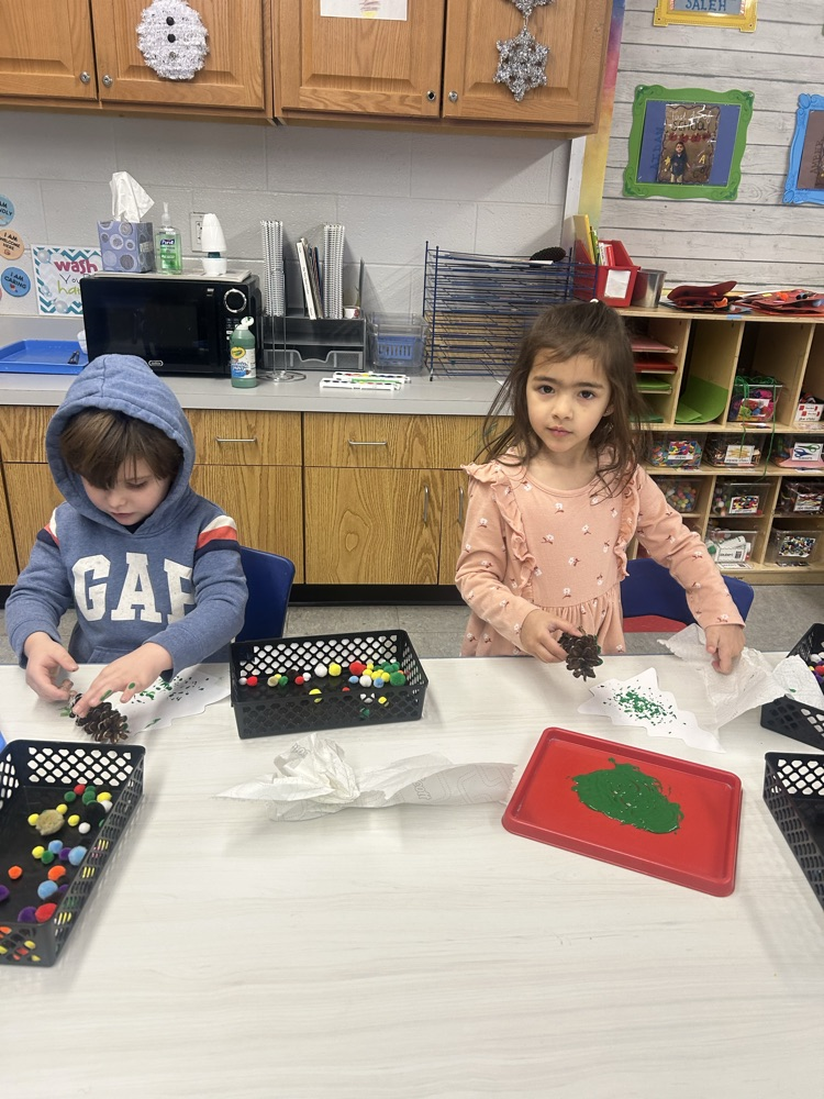 Making Christmas Trees!