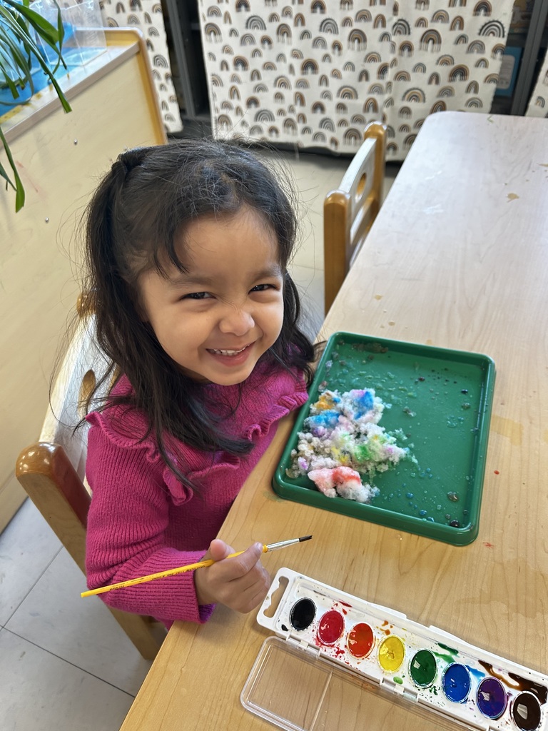 Painting in the snow!