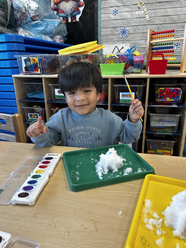 Painting in the snow!