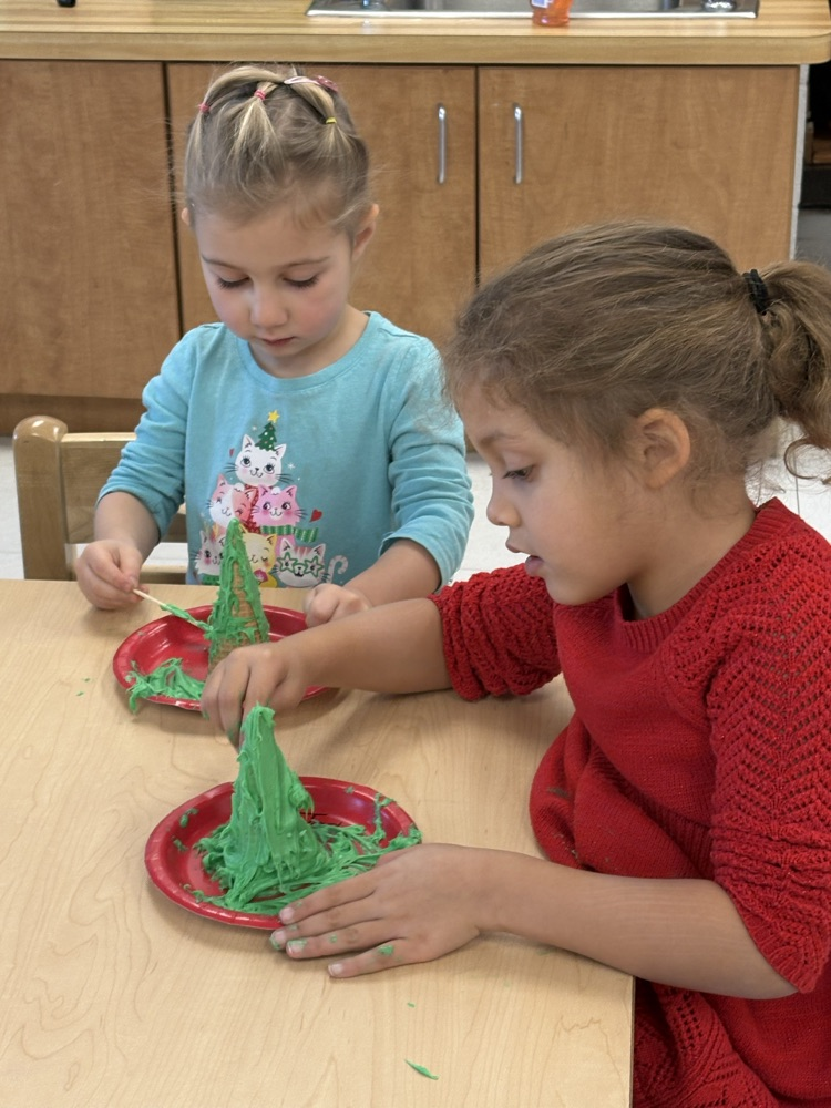 We had fun decorating trees today!