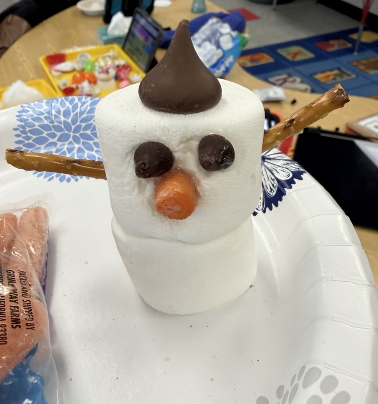 Marshmallow snowman