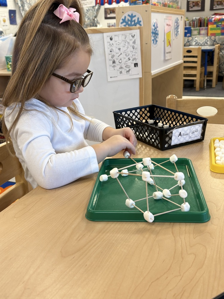 Exploring 3 D shapes in Pre-K !