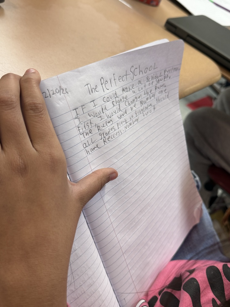 6th Grade Free Write Friday 