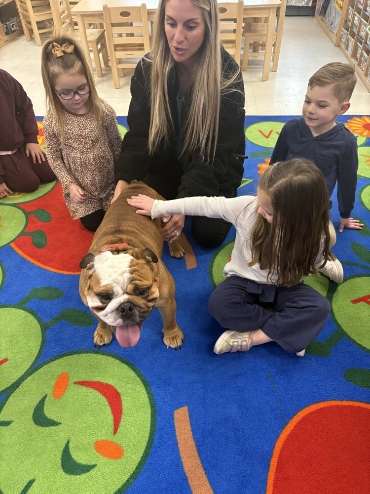 We were excited to have Chubbs visit our class today! 