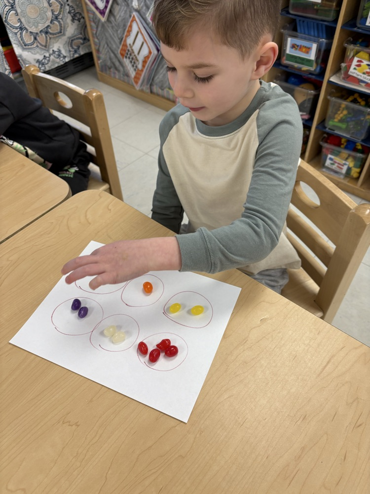 Jelly bean color sorting!