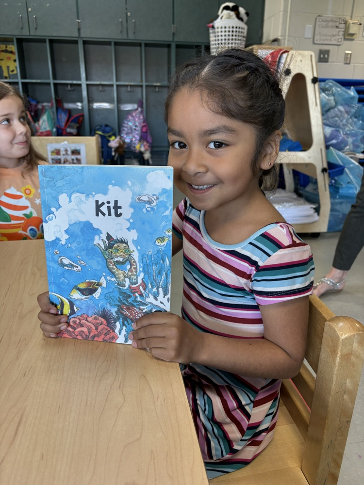 One of my former students came into my class to read to me! 