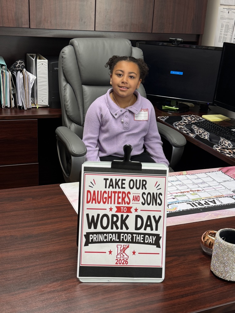 Principal for a day! Thank you KCS for making Bring Your Child to Word Day so special for our families!