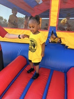 Pre K Student at Field Day