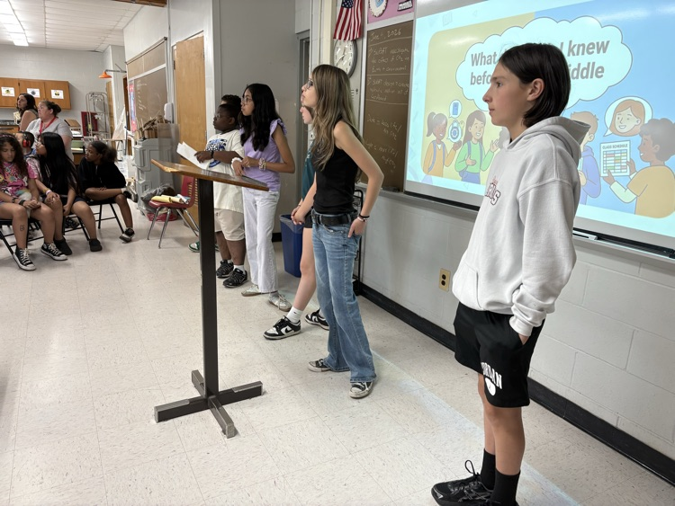 Middle School 5th grade orientation 
