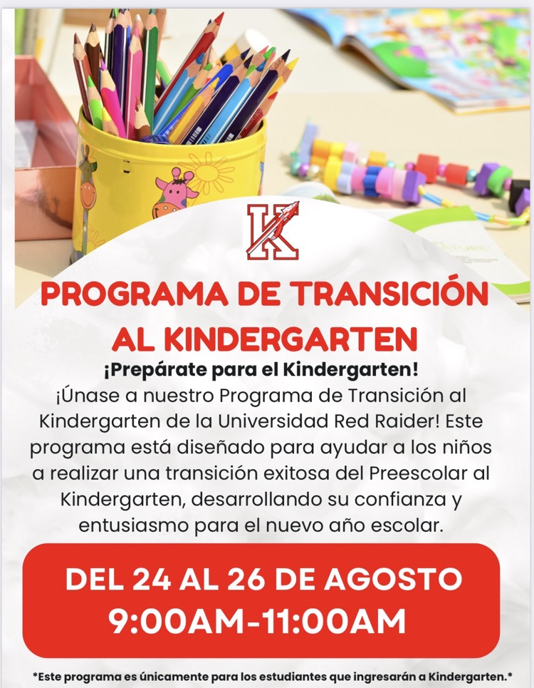Kindergarten Jump Start Program