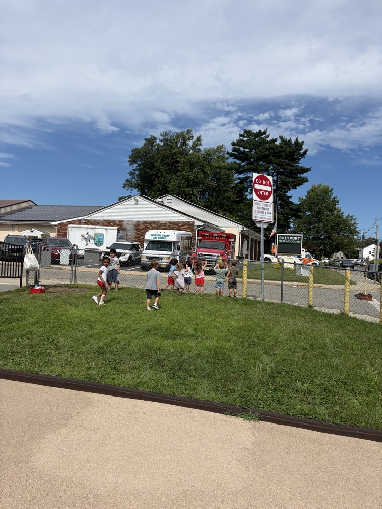 Saying “Hi” to the Keyport First Aid Squad!