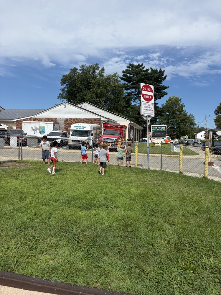 Saying “Hi” to the Keyport First Aid Squad!