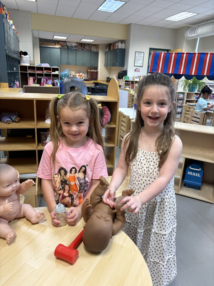 Pre K fun in the house area!