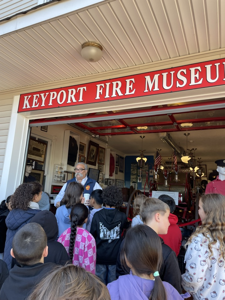 Learning about the history of Keyport Fire Department! 