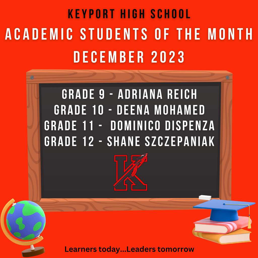 KHS Academic Students of the Month December