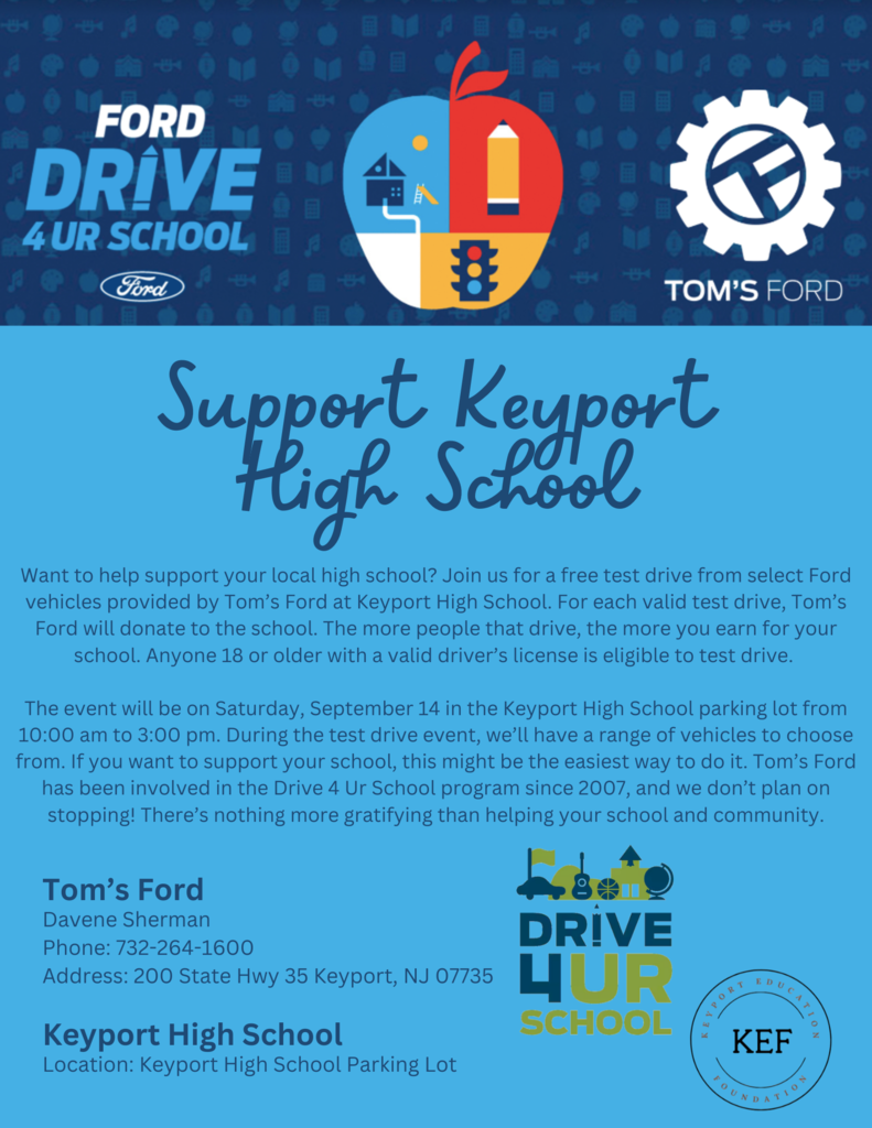 Save the date for the next Keyport Education Foundation Fundraiser!