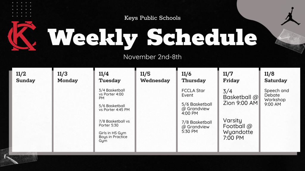 Weekly Calendar