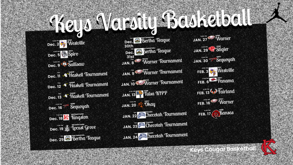 Varsity Basketball Schedule