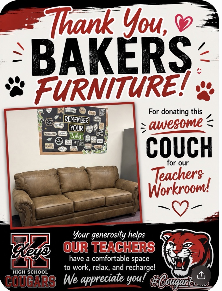 Thank you Bakers Furniture!
