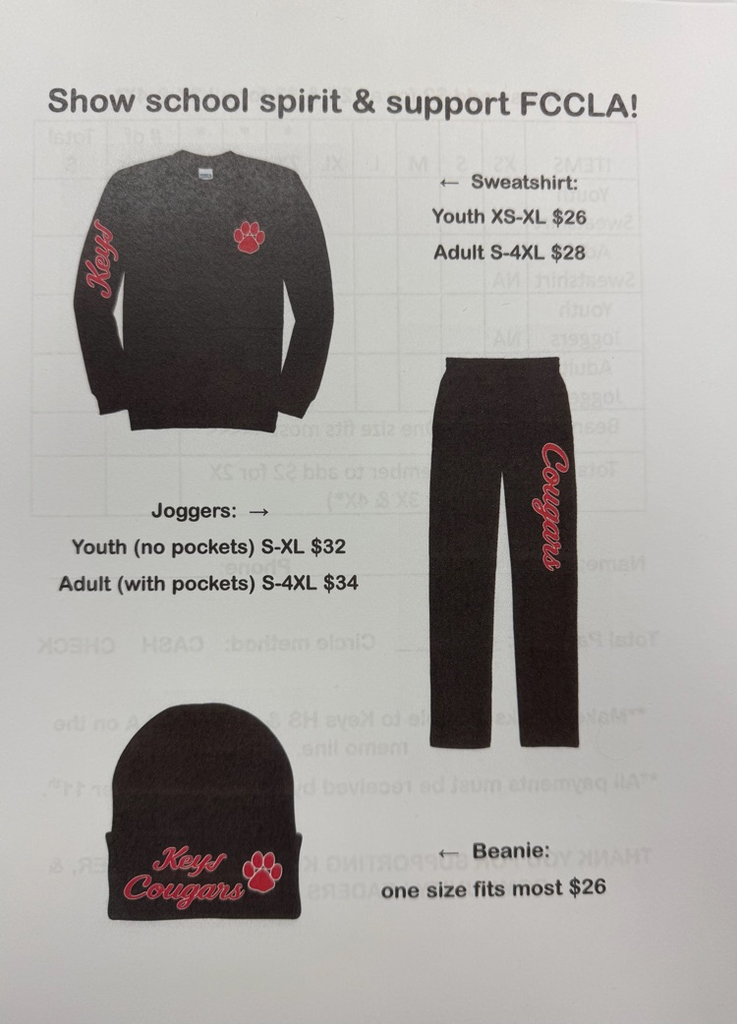 FCCLA Fundraiser 
