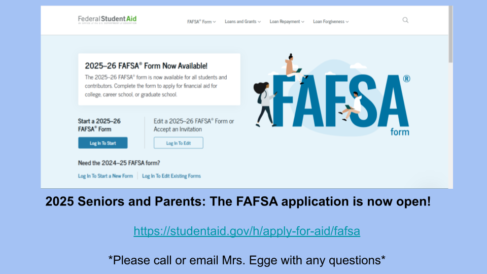 FAFSA Application Now Open | Kickapoo Area Schools