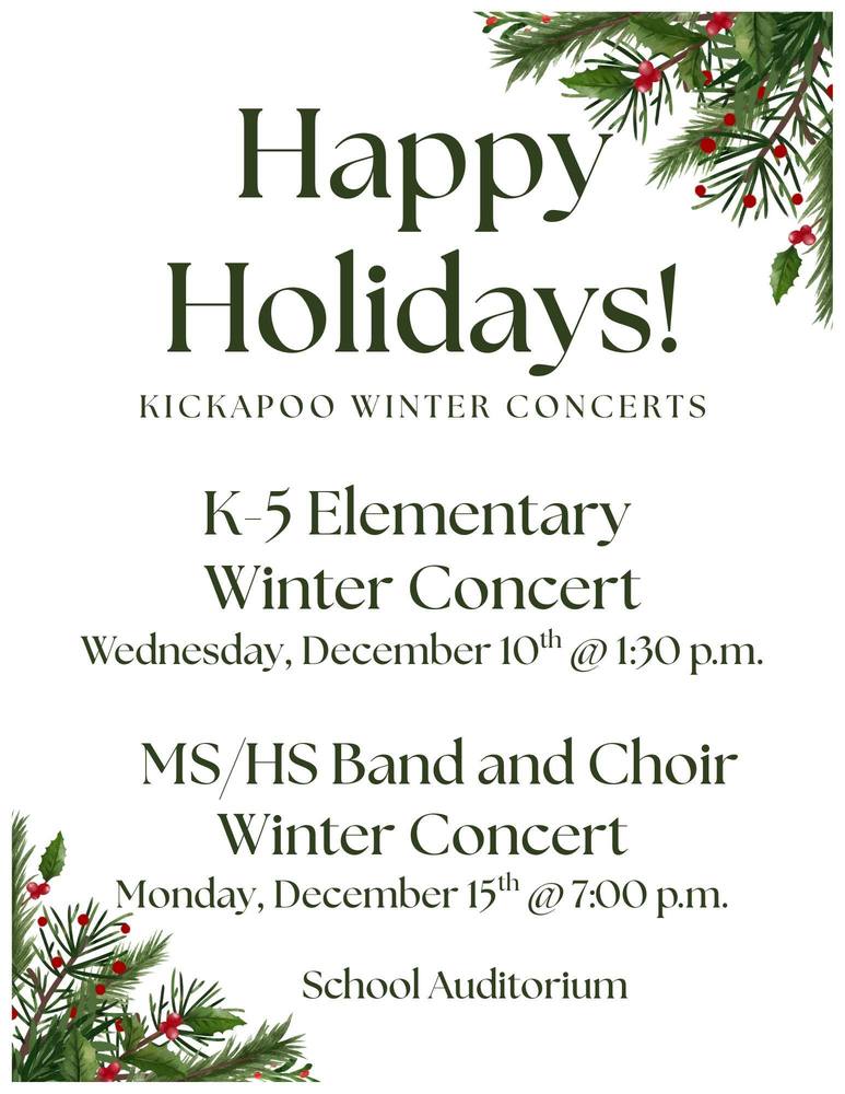 Holiday Concerts