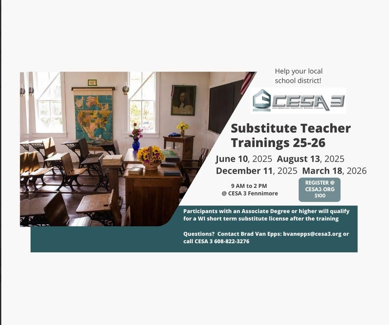 CESA 3 Sub Teacher Training