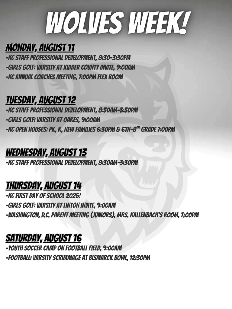 Wolves Week August 11th