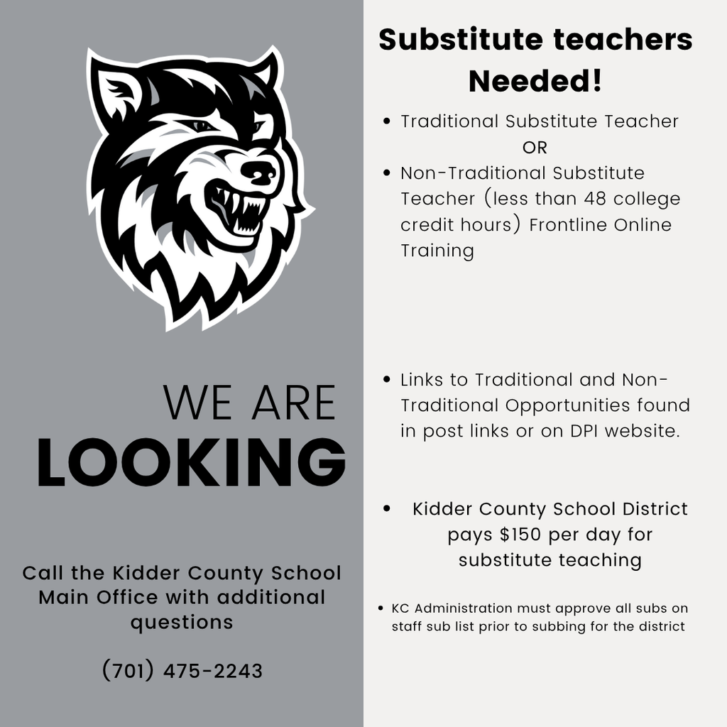 Substitute Teachers Needed!