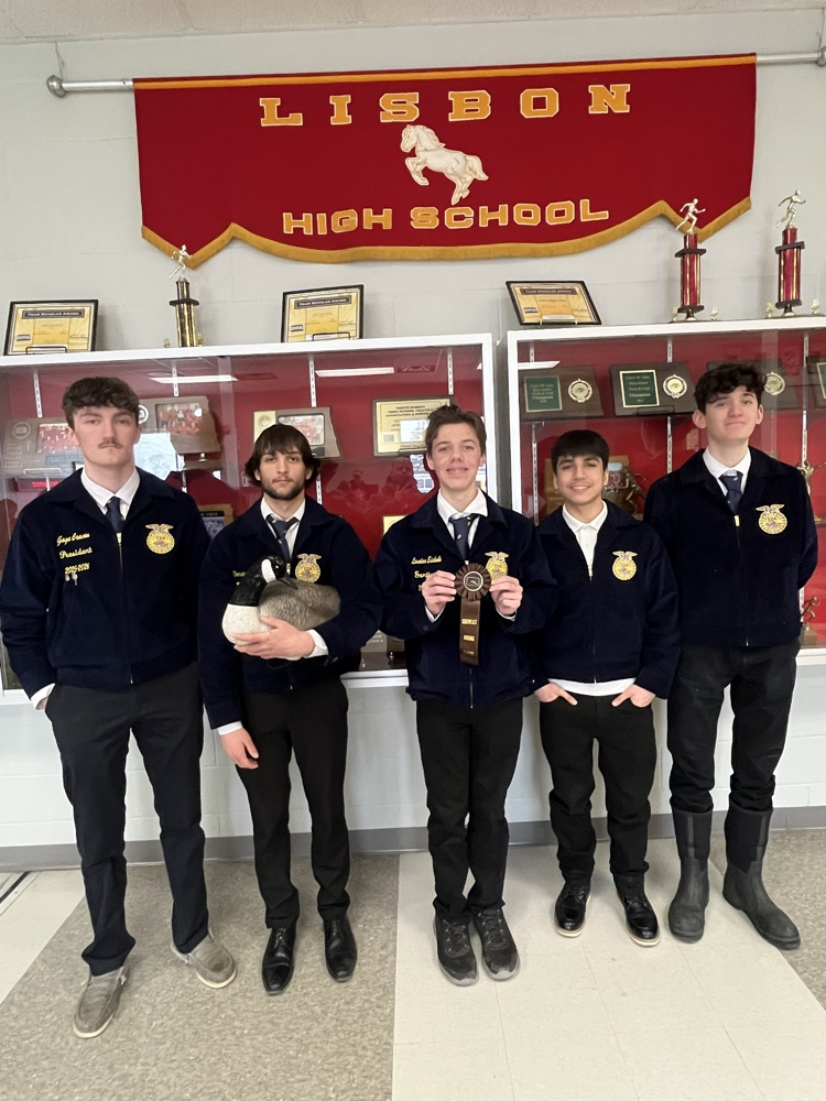 L to R Gage Craven, Donaven Martin, Landon Eichele, Mathias Yellowfat and Cooper Craven.