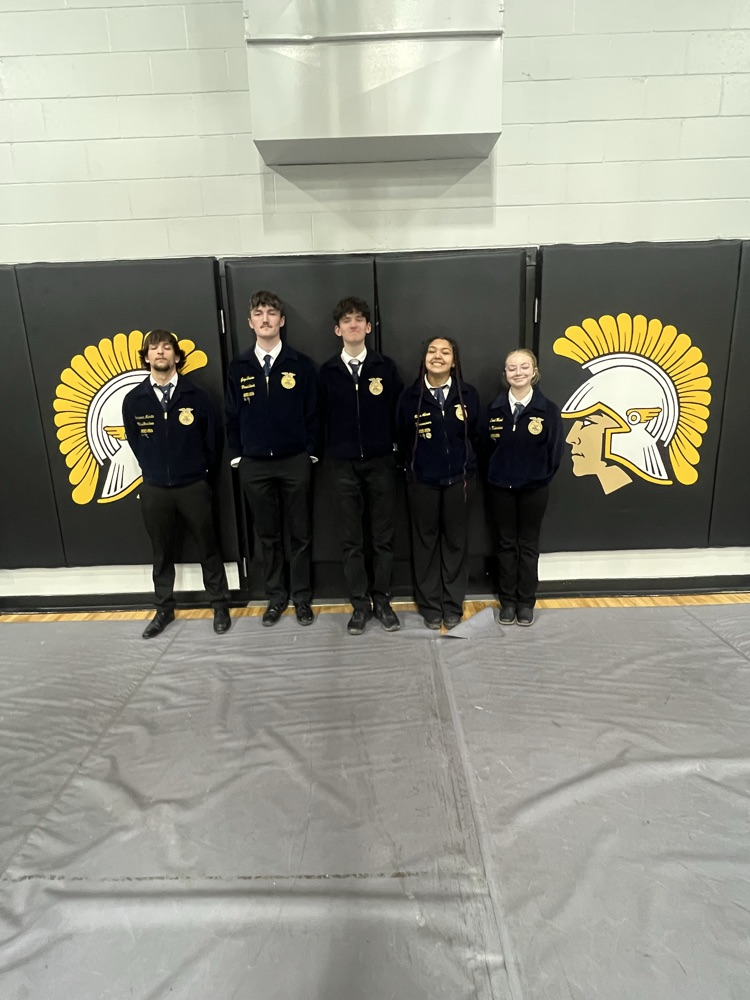 left to right Donaven Martin, Gage Craven, Cooper Craven, Maya Almer, Leah Mock