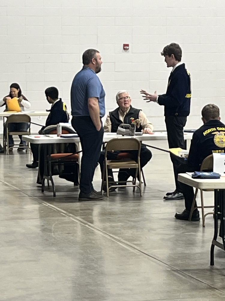 Gage making his sale.