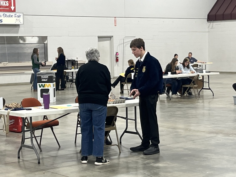 Landon selling Eichele’s eggs.