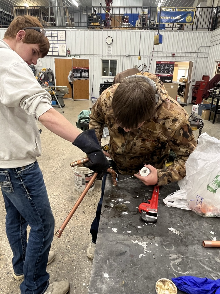 Soldering copper pipe