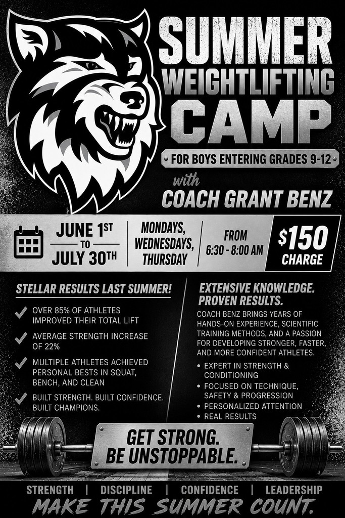 Weightlifting Camp Flyer