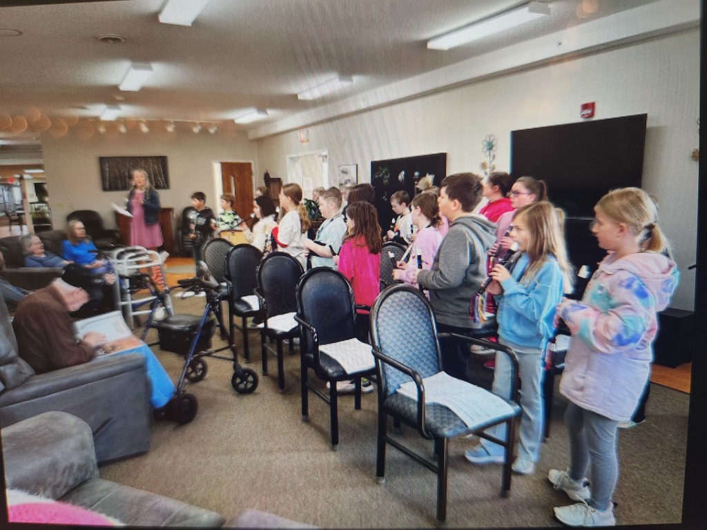3rd grade recorders at Golden Manor