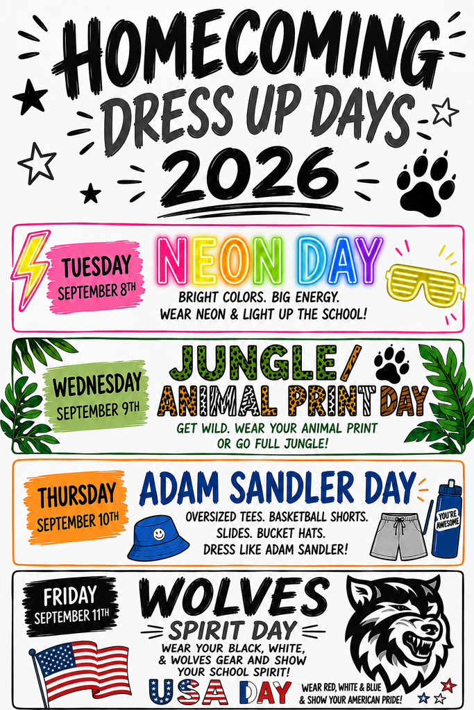 Homecoming Dress Up Days